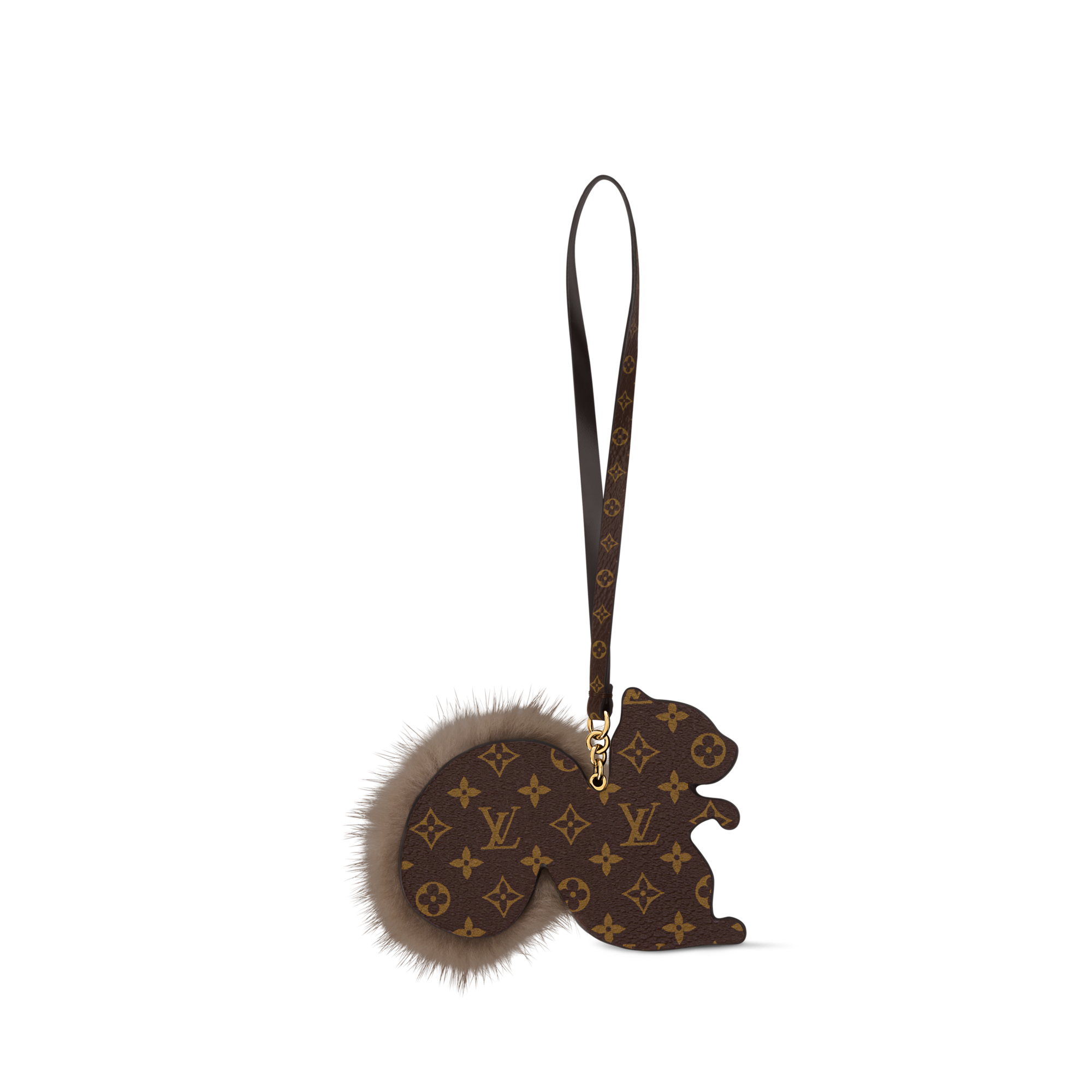 S00 Accessories Key Holders and Bag Charms Squirrel LV Furry Friend Bag Charm  | Louis Vuitton ® (Product zoom)