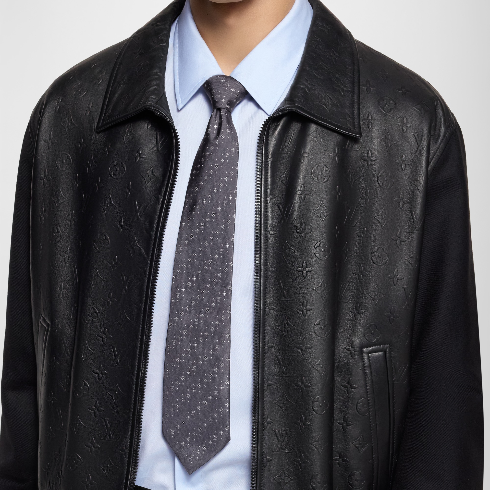 S00 Accessories Ties and Pocket Squares Stormy Monogram Tie | Louis Vuitton ® (Product zoom)