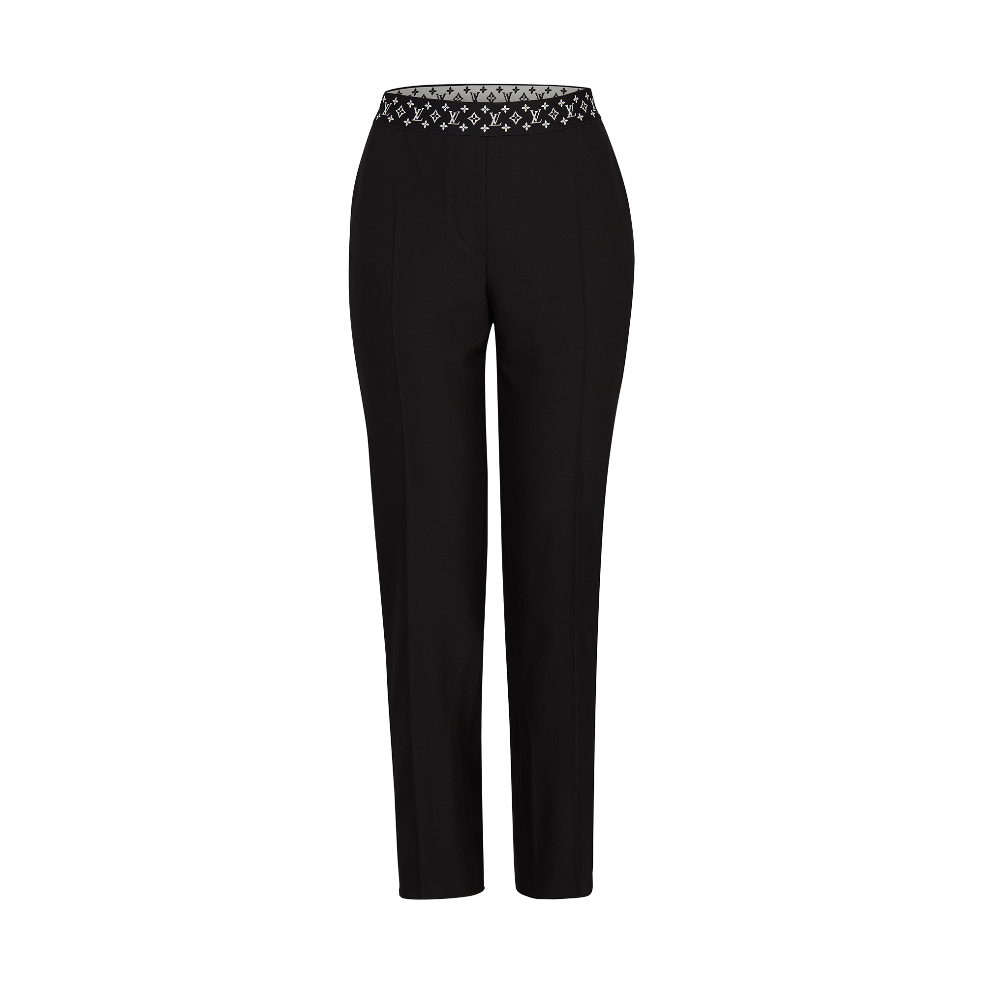  Ready-to-Wear Pants Straight Cut Pants With Monogram Elastic Belt | Louis Vuitton ® (Product zoom)