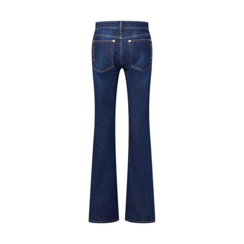 Ready-to-Wear Pants Straight-Cut Washed Denim Jeans | Louis Vuitton ® (Product zoom)