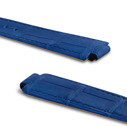Watches Collections Watch Straps STRAP TAMBOUR ALLIGATOR BLUE L/L | Louis Vuitton ® (Product zoom)