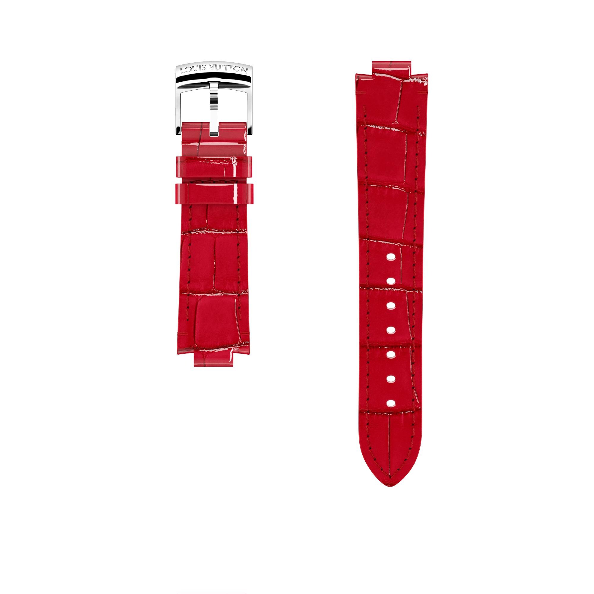  Jewelry My LV Tambour STRAP TAMBOUR ALLIGATOR CERISE M/M | Louis Vuitton ® (Product zoom)