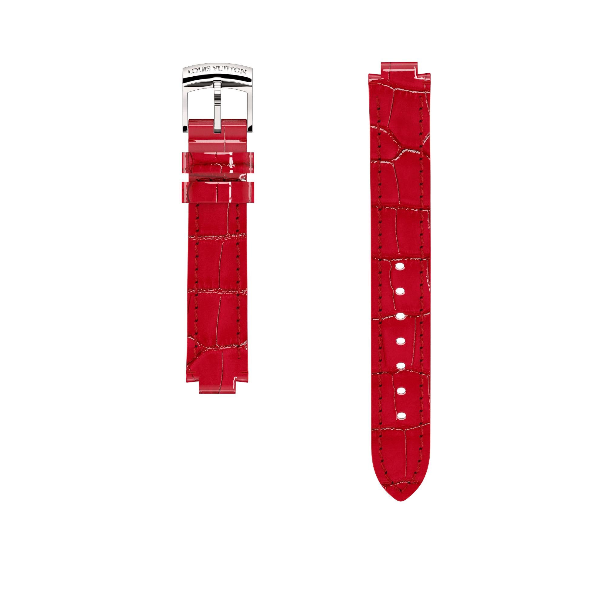  Jewelry My LV Tambour STRAP TAMBOUR ALLIGATOR CERISE S/S | Louis Vuitton ® (Product zoom)