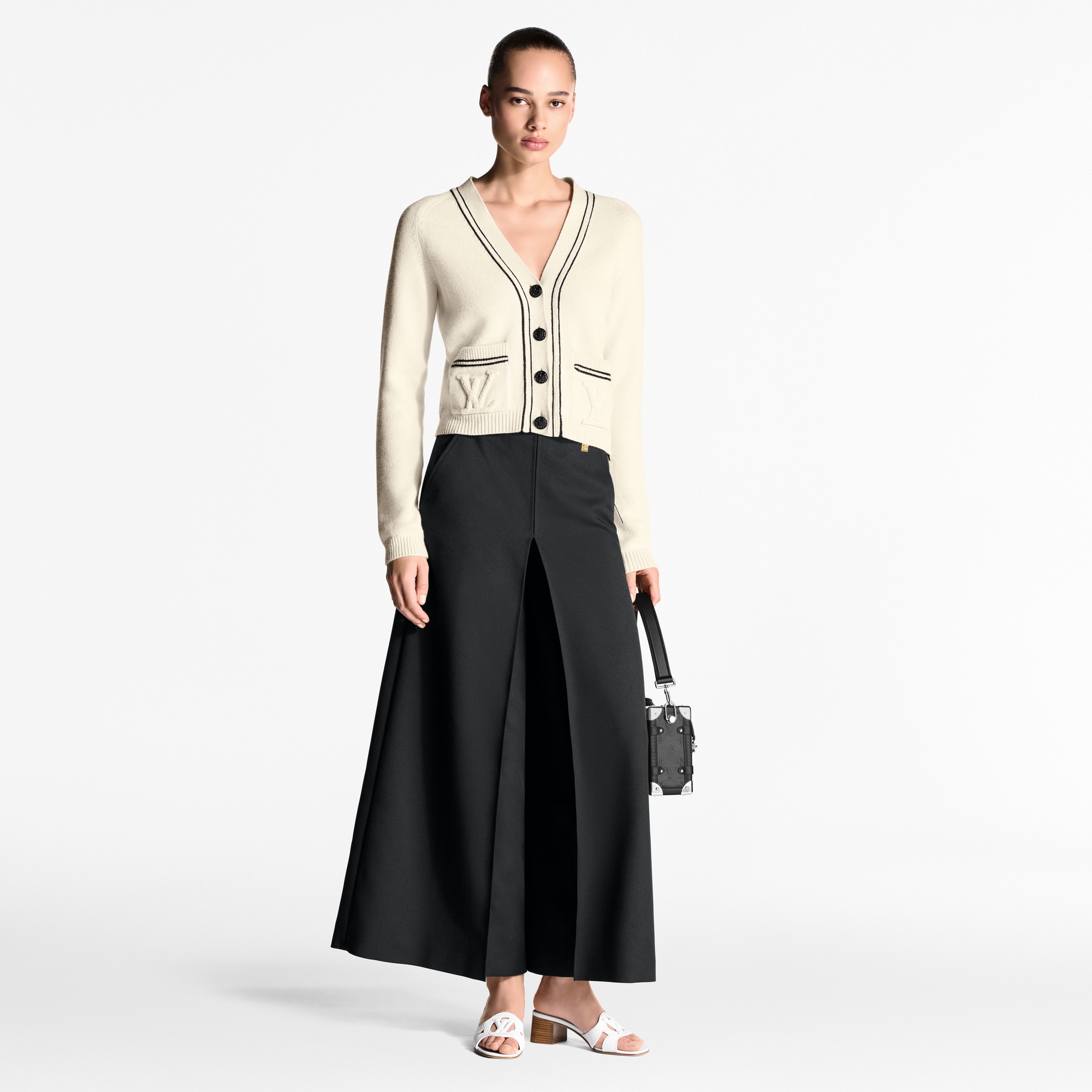  Ready-to-Wear Knitwear Stripe Accent Cardigan  | Louis Vuitton ® (Product zoom)