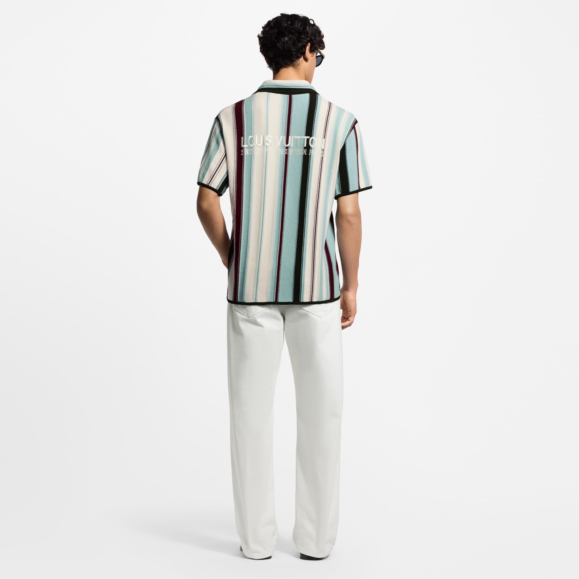  Ready-to-Wear Shirts Striped Crochet Short-Sleeved Shirt | Louis Vuitton ® (Product zoom)