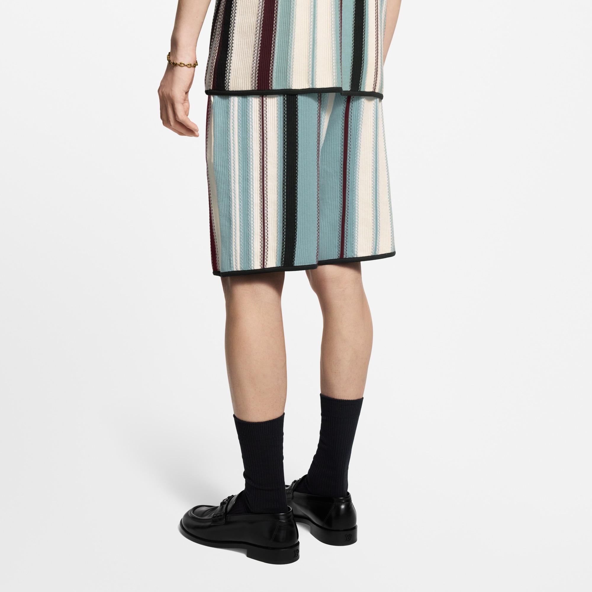 Ready-to-Wear All Ready-to-Wear Striped Crochet Shorts | Louis Vuitton ® (Product zoom)