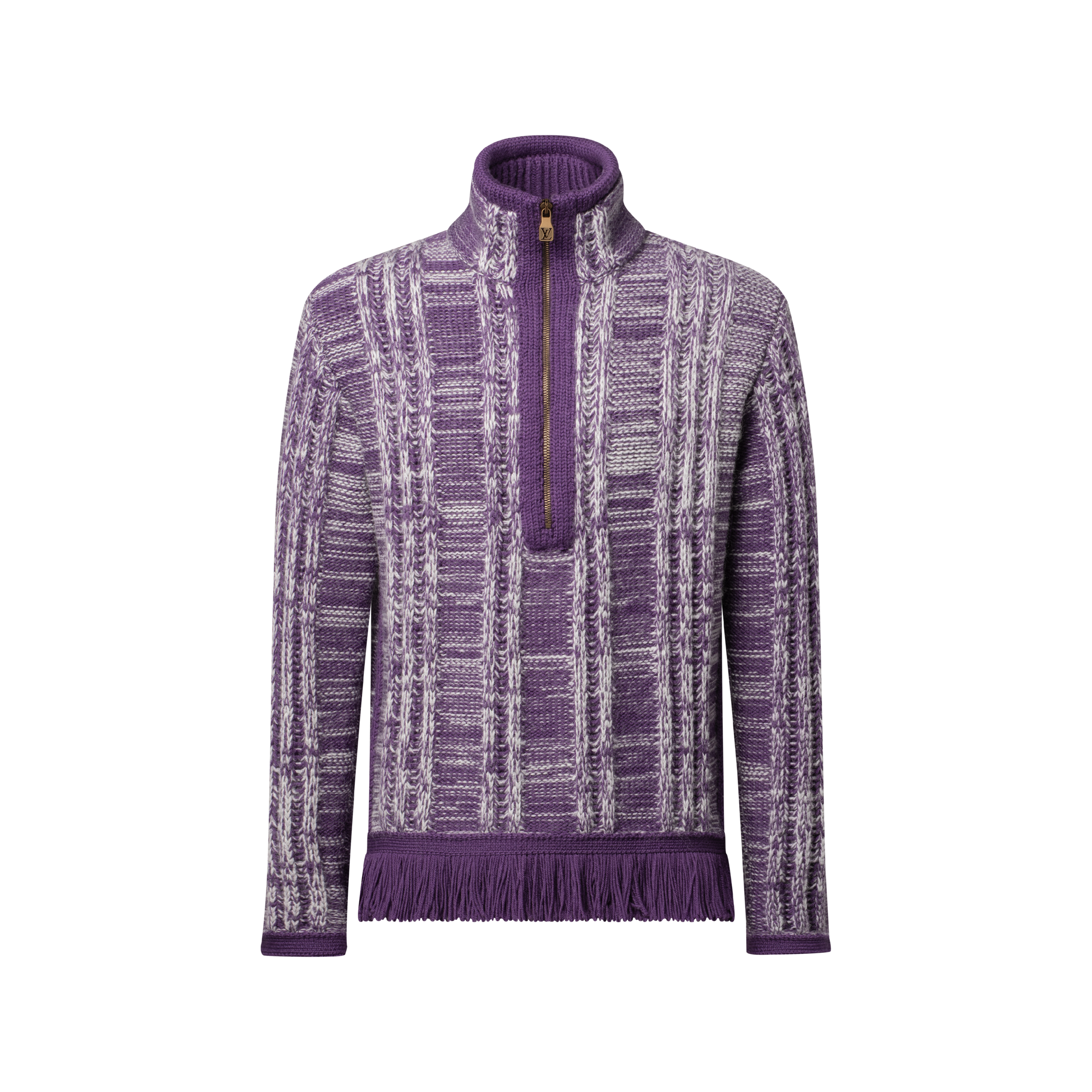 Striped Jacquard Half-Zip Sweater - New - For Men | LOUIS VUITTON ®