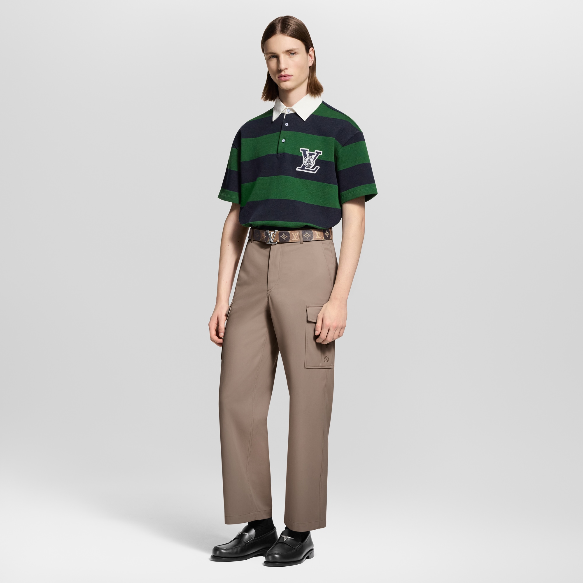  Ready-to-Wear T-Shirts and Polos Striped Short-Sleeved Polo Shirt  | Louis Vuitton ® (Product zoom)
