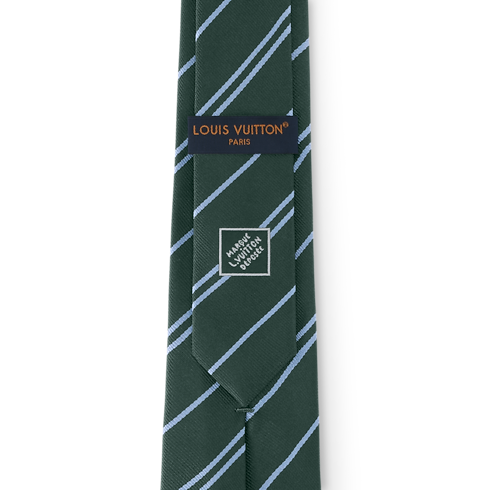 S00 Accessories Ties and Pocket Squares Stripes Ecu Tie | Louis Vuitton ® (Product zoom)