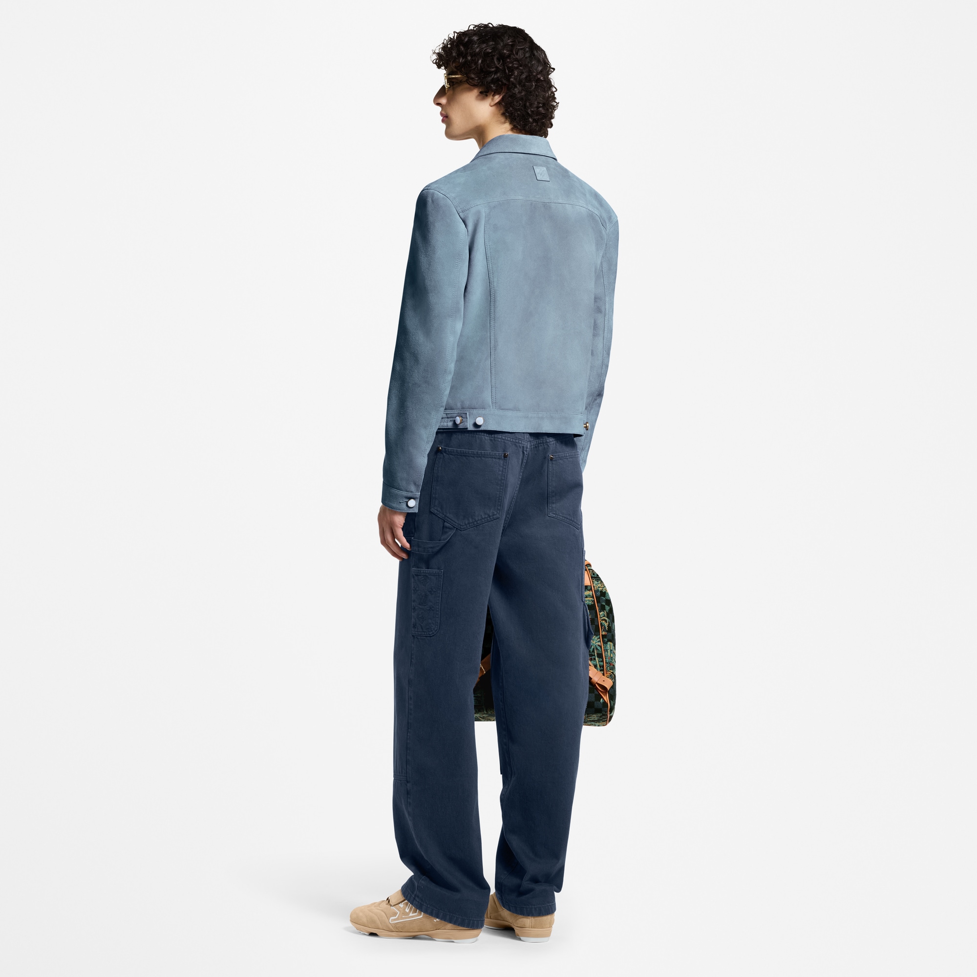  Ready-to-Wear Coats and Outerwear Suede Leather Type II Trucker Jacket | Louis Vuitton ® (Product zoom)