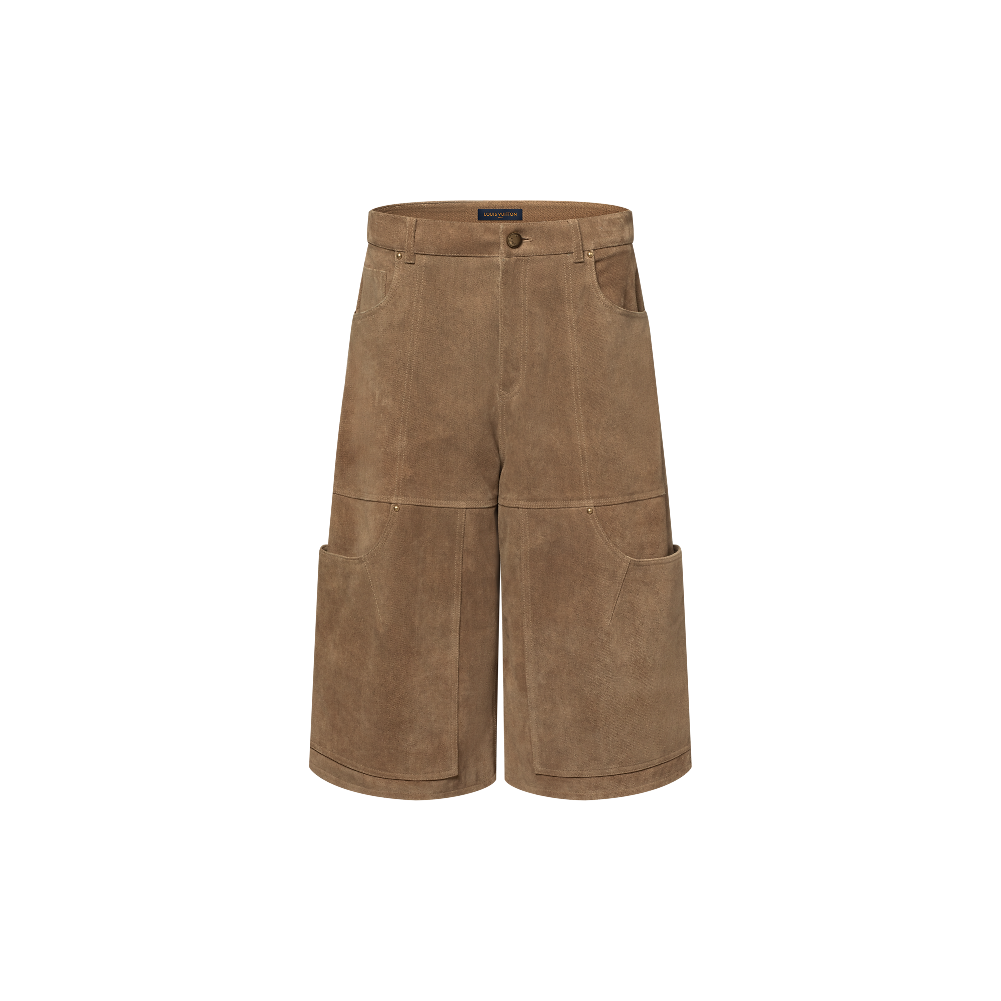 Suede Leather Workwear Shorts