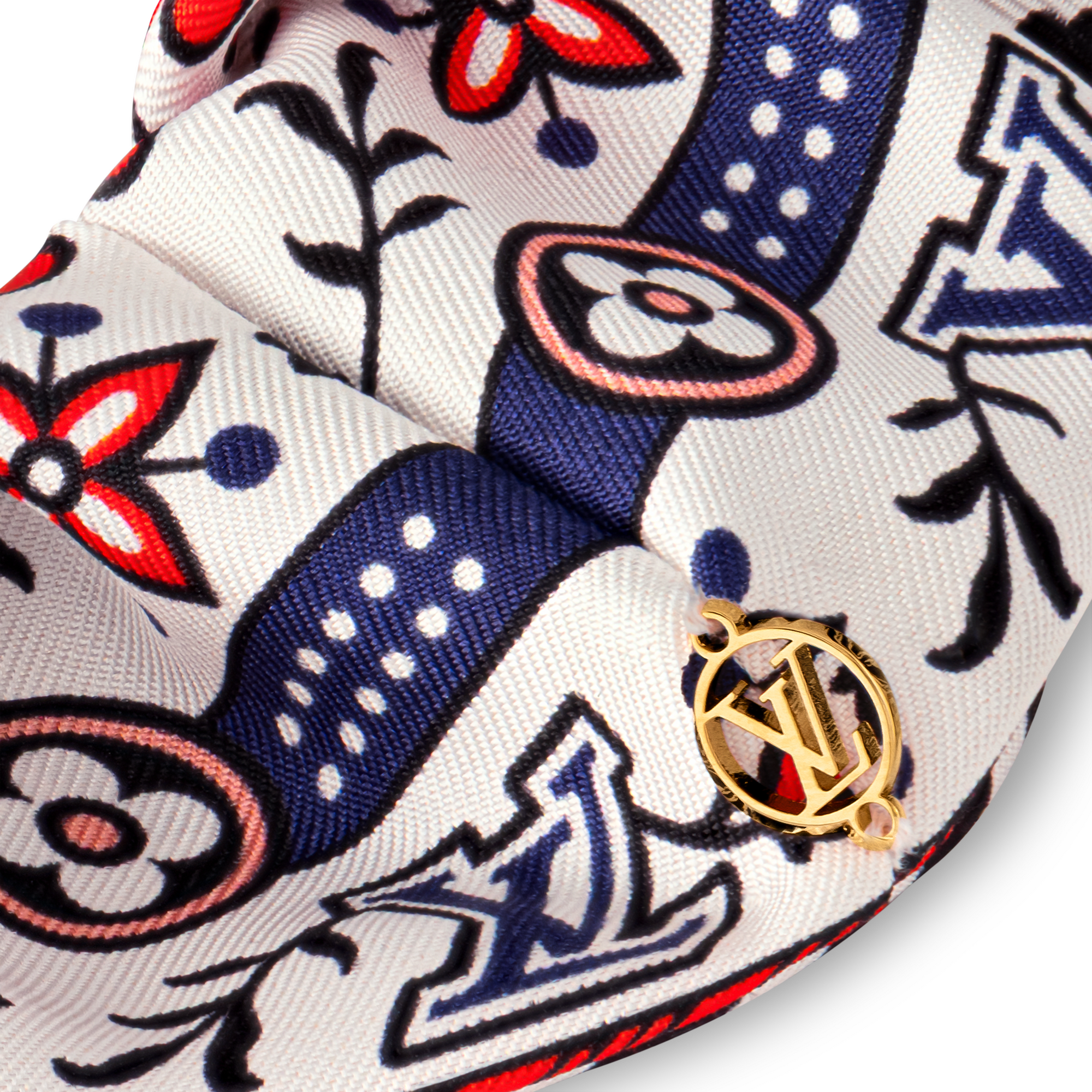 S00 Accessories Hair Accessories Summer Garden Scrunchie | Louis Vuitton ® (Product zoom)