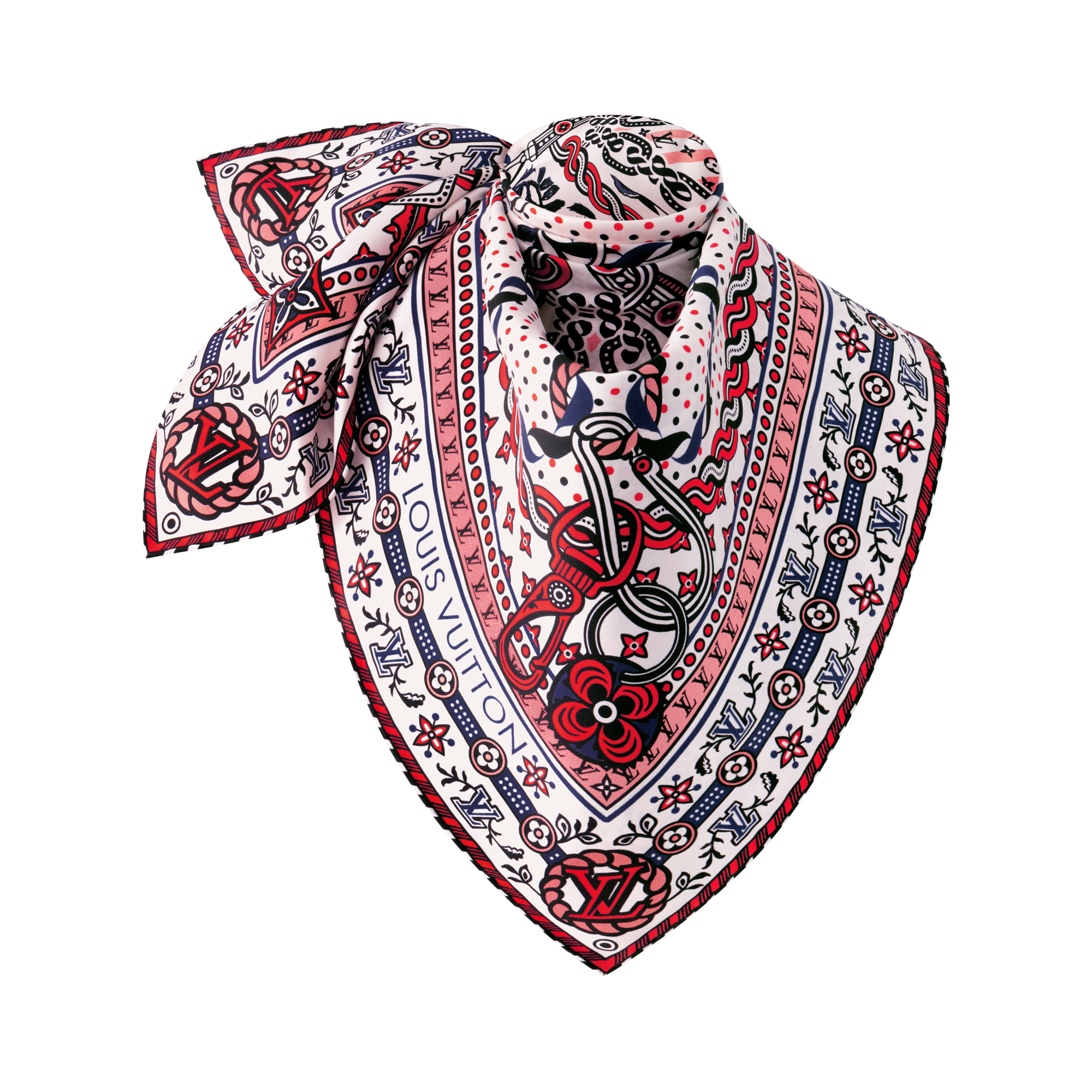 S00 Accessories Silk Squares and Bandeaus  Summer Garden Square 90 | Louis Vuitton ® (Product zoom)