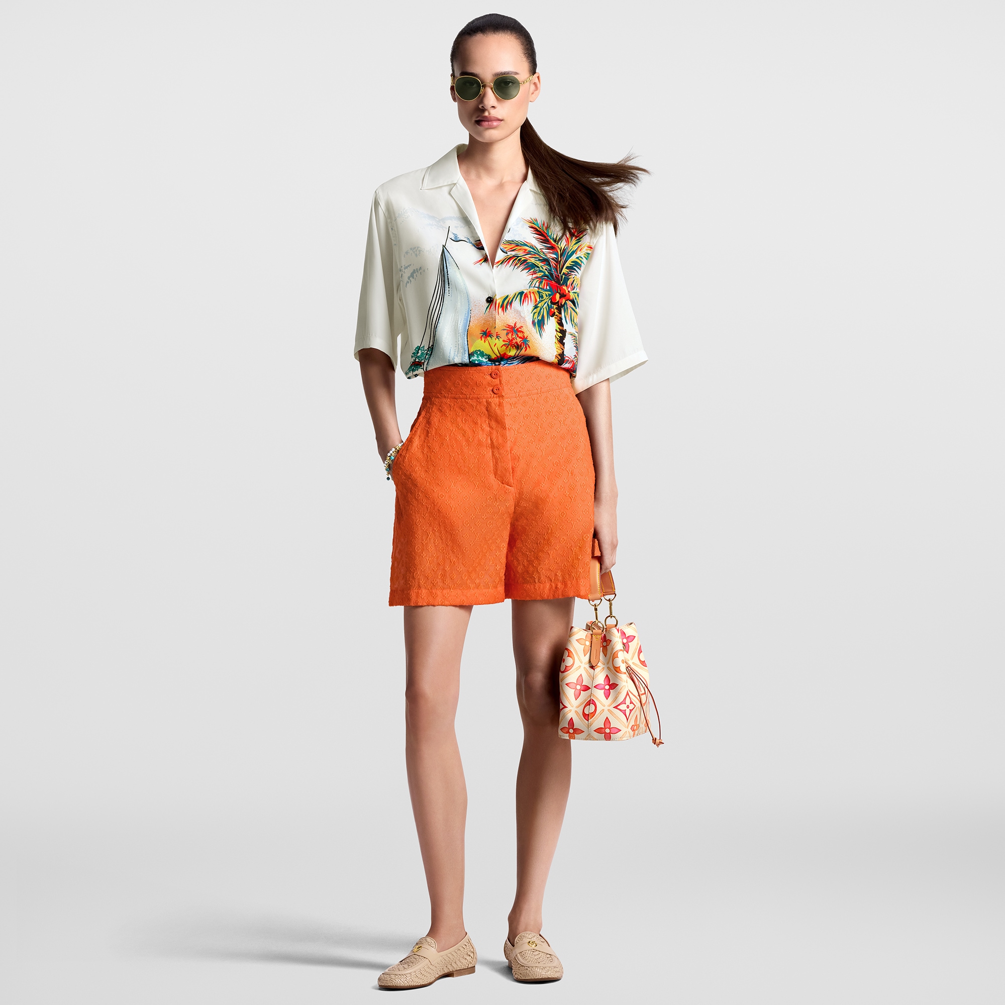  Ready-to-Wear Tops Sunset Sailboat Short-Sleeved Shirt | Louis Vuitton ® (Product zoom)