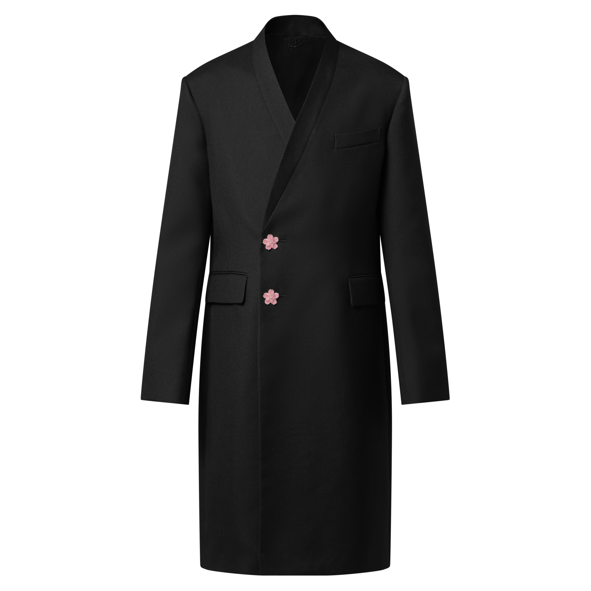  Ready-to-Wear Coats and Outerwear Tailored Kimono Single-Breasted Overcoat | Louis Vuitton ® (Product zoom)