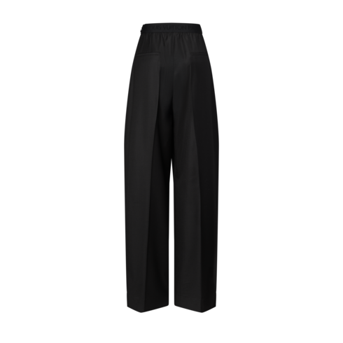 Tailored Wide-Leg Pants Back View