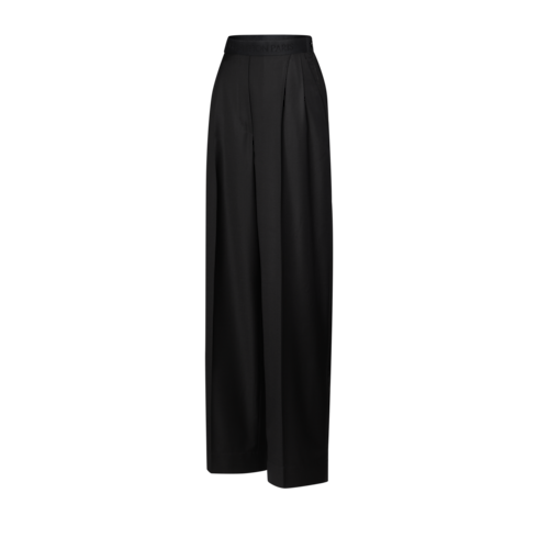 Tailored Wide-Leg Pants Side View