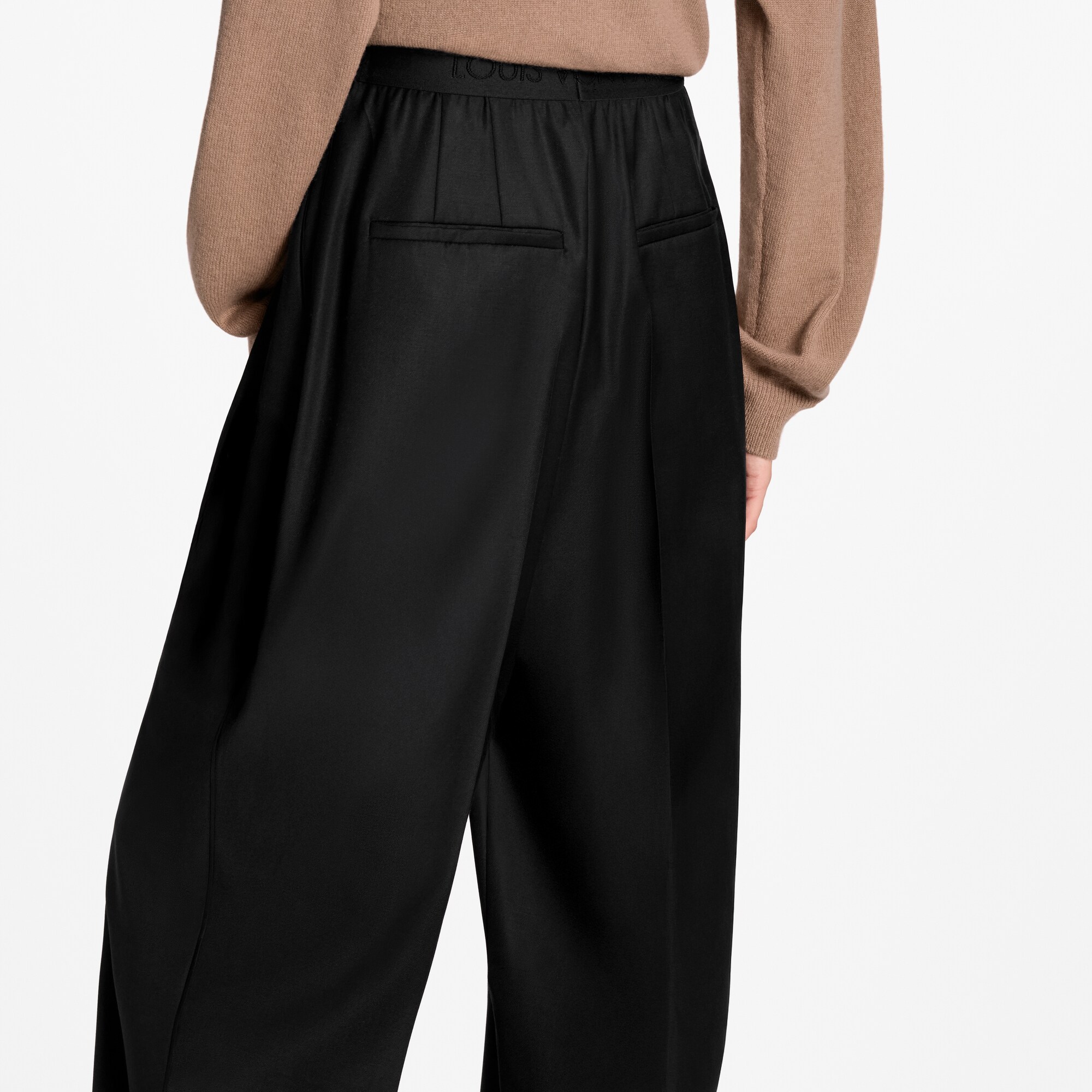  Ready-to-Wear Pants Tailored Wide-Leg Wool Pants | Louis Vuitton ® (Product zoom)