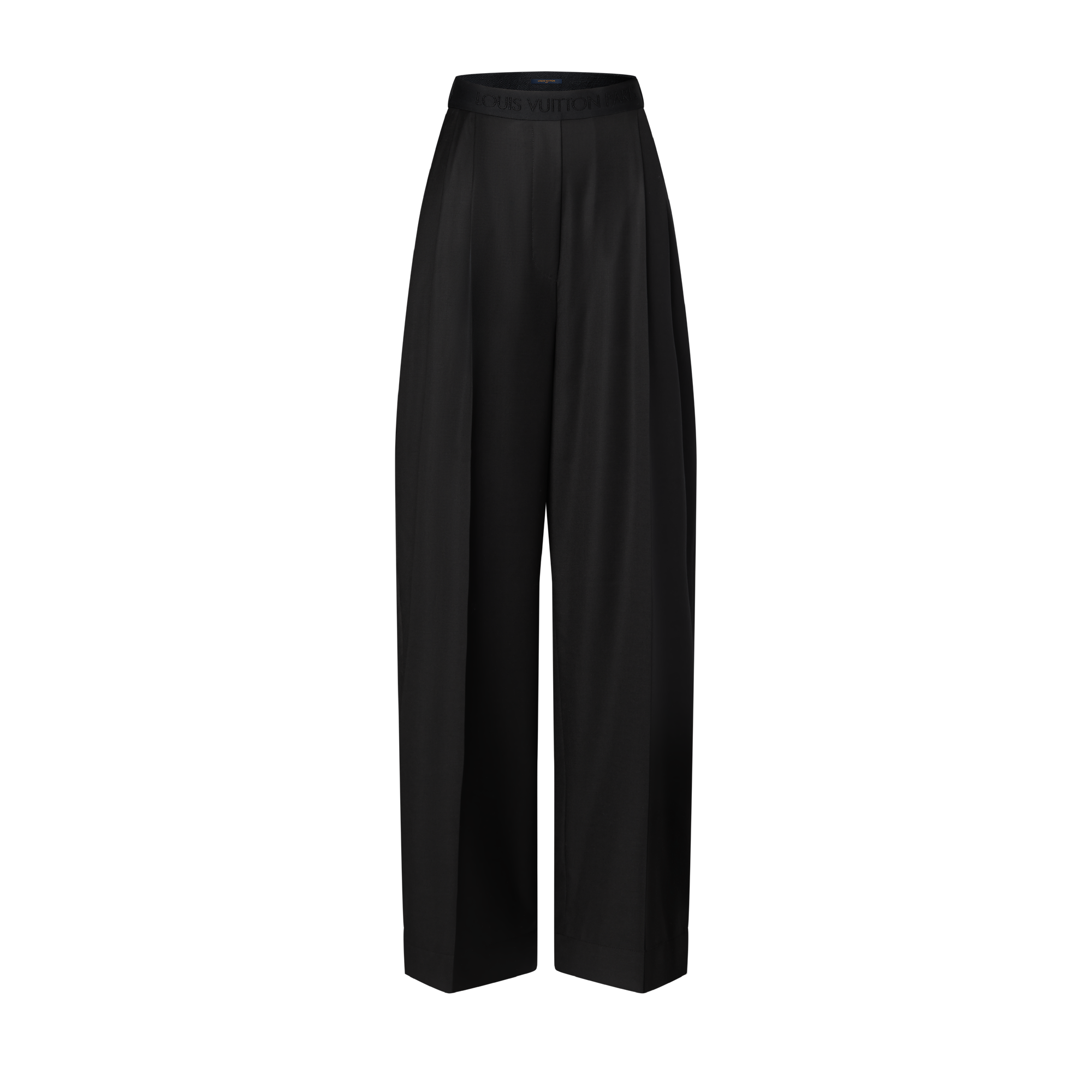 Tailored Wide-Leg Wool Pants