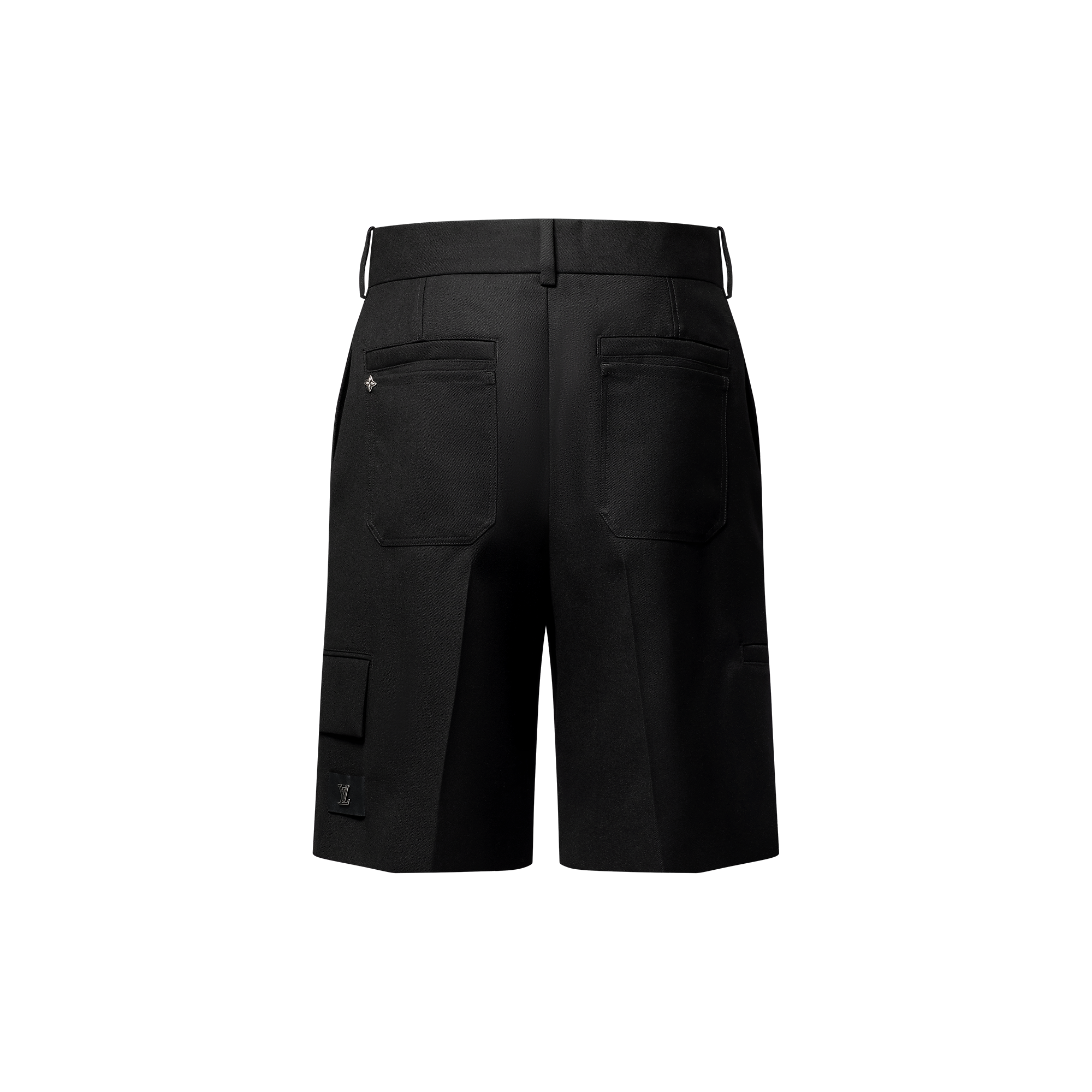 Tailored Wool Cargo Shorts