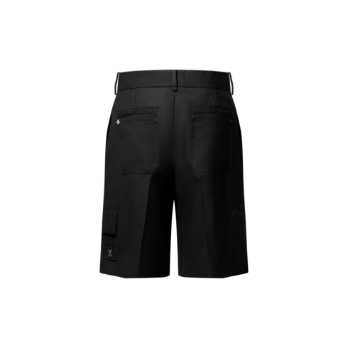 Ready-to-Wear Pants Tailored Wool Cargo Shorts | Louis Vuitton ® (Product zoom)