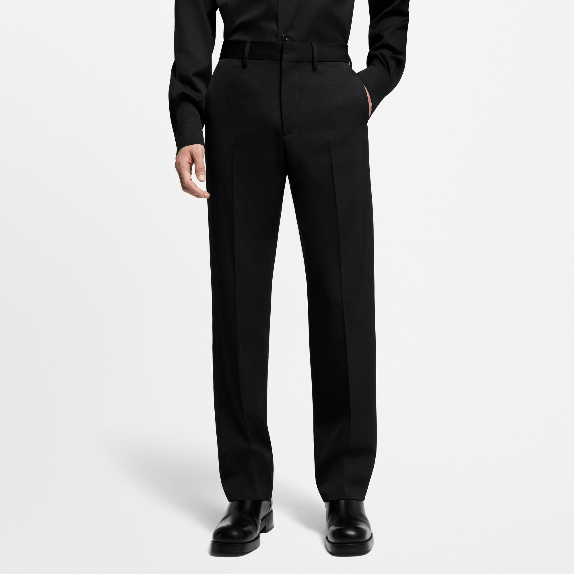  Ready-to-Wear Pants Tailored Wool Cigarette Pants | Louis Vuitton ® (Product zoom)