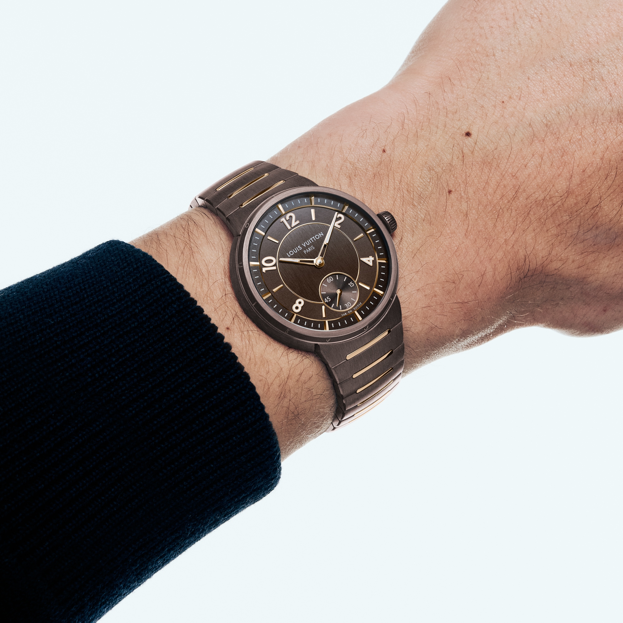  All Watches } Tambour, Automatic, 40mm, Ceramic and pink gold | Louis Vuitton ® (Product zoom)
