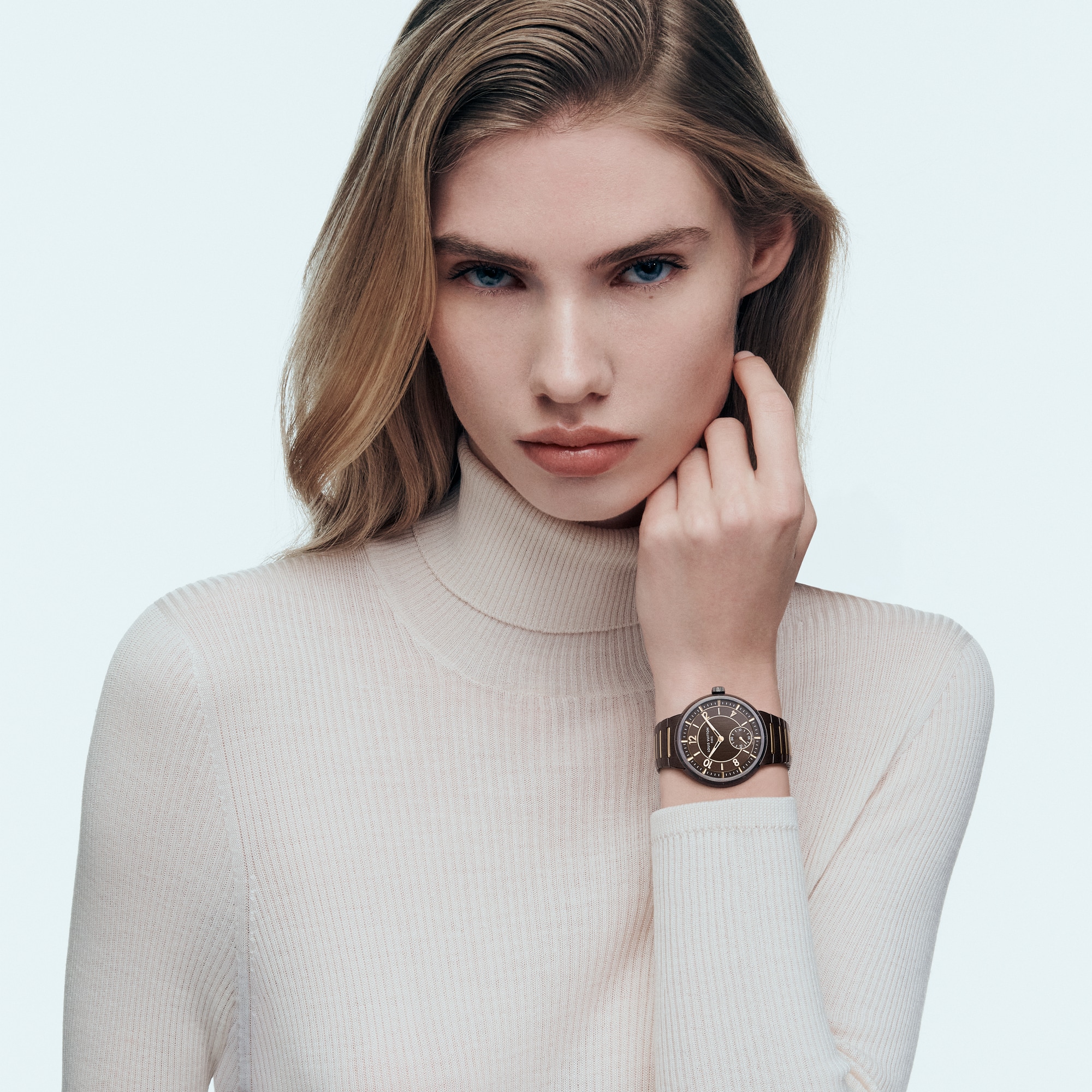  All Watches } Tambour, Automatic, 40mm, Ceramic and pink gold | Louis Vuitton ® (Product zoom)