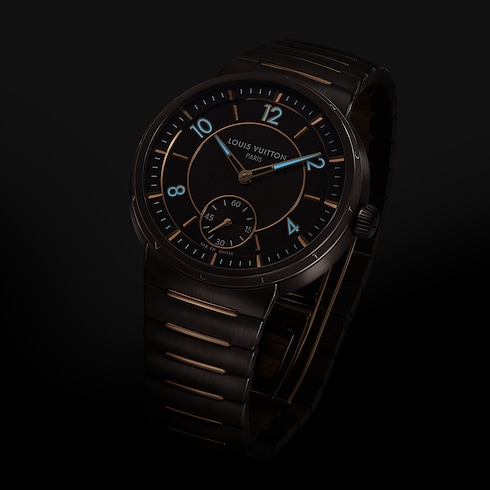 All Watches } Tambour, Automatic, 40mm, Ceramic and Rose Gold | Louis Vuitton ® (Product zoom)