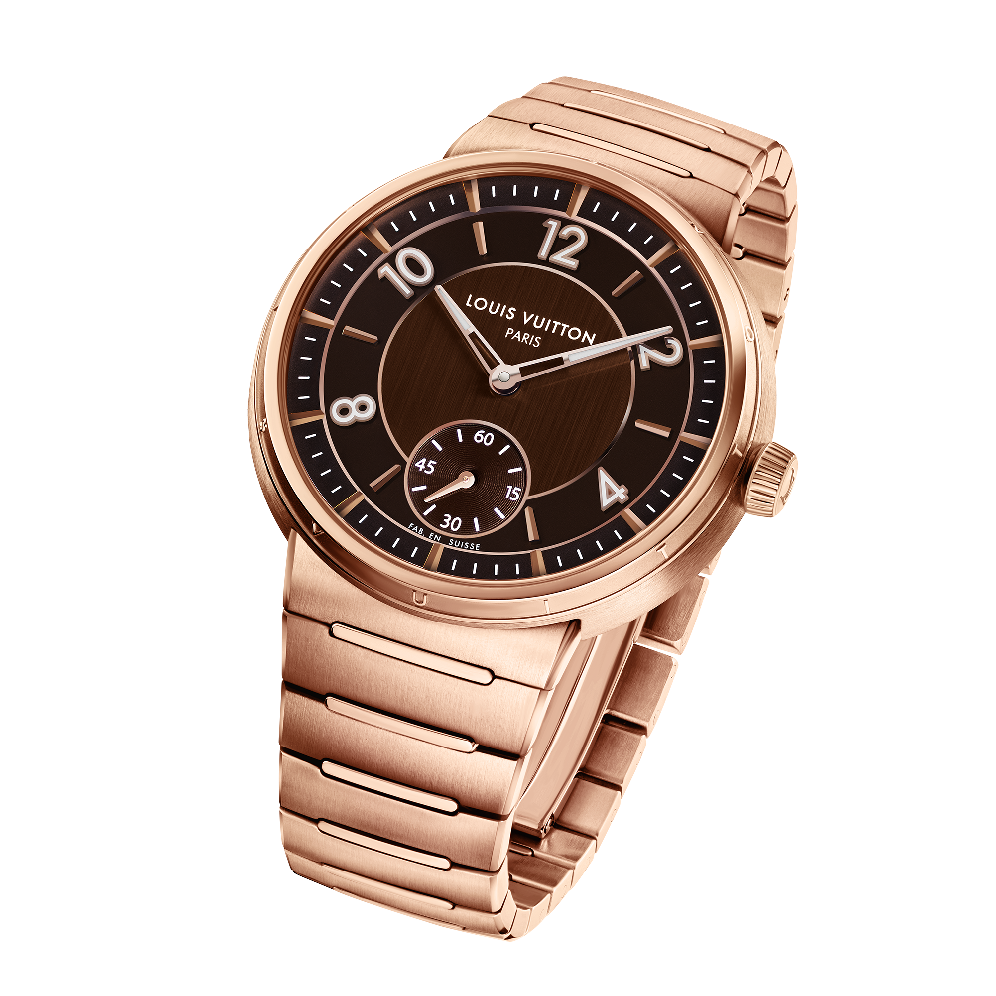  All Watches } Tambour, Automatic, 40mm, Rose Gold | Louis Vuitton ® (Product zoom)