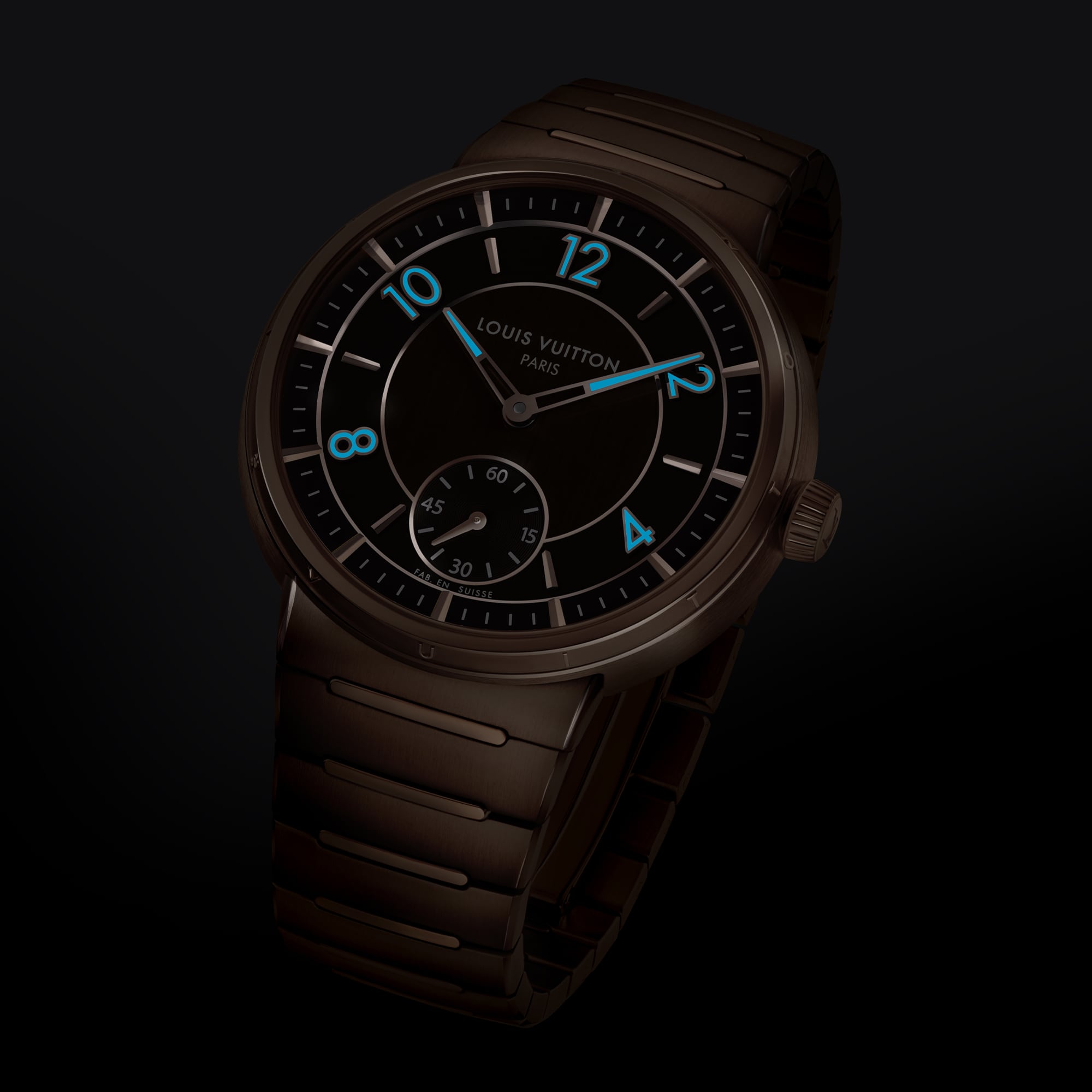  All Watches } Tambour, Automatic, 40mm, Rose Gold | Louis Vuitton ® (Product zoom)