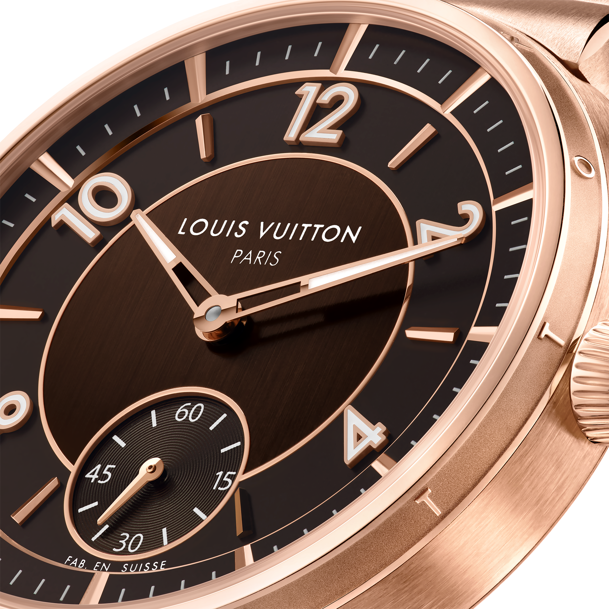  All Watches } Tambour, Automatic, 40mm, Rose Gold | Louis Vuitton ® (Product zoom)