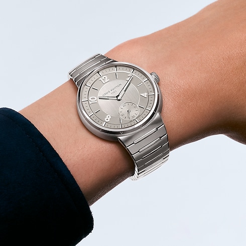 All Watches } Tambour, Automatic, 40mm, Steel | Louis Vuitton ® (Product zoom)