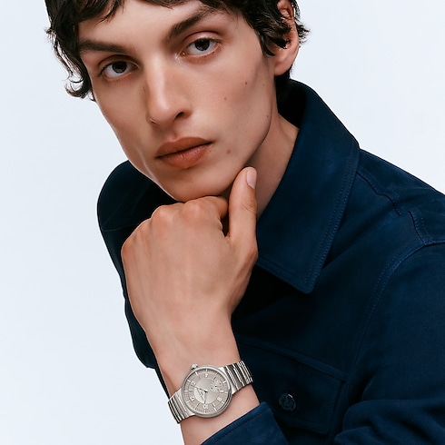 All Watches } Tambour, Automatic, 40mm, Steel | Louis Vuitton ® (Product zoom)