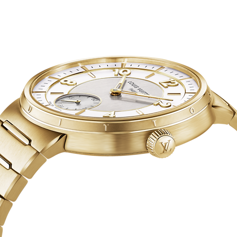 All Watches } Tambour, Automatic, 40mm, Yellow gold | Louis Vuitton ® (Product zoom)