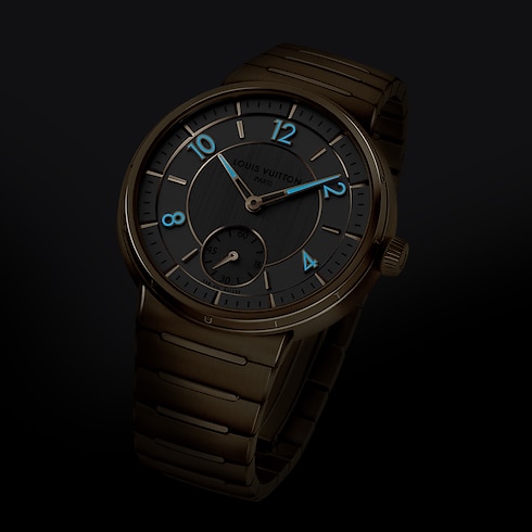 All Watches } Tambour, Automatic, 40mm, Yellow gold | Louis Vuitton ® (Product zoom)