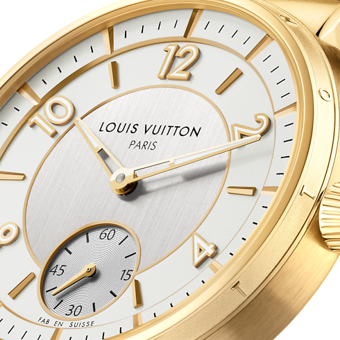 All Watches } Tambour, Automatic, 40mm, Yellow gold | Louis Vuitton ® (Product zoom)