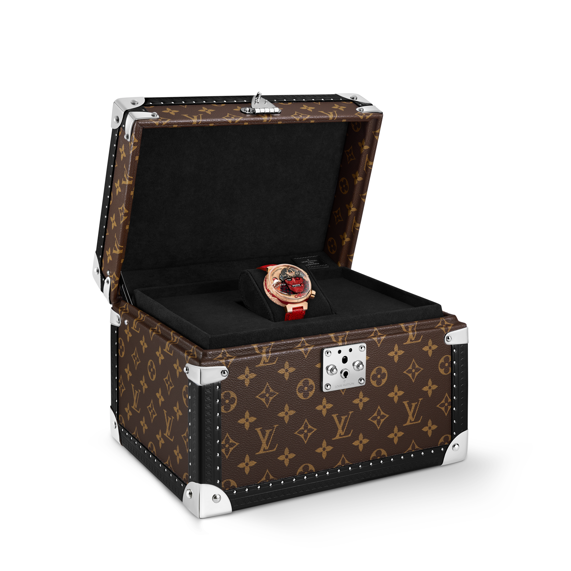  All Watches } Tambour Bushido Automata, Manual, 46.8 mm, Rose Gold  | Louis Vuitton ® (Product zoom)