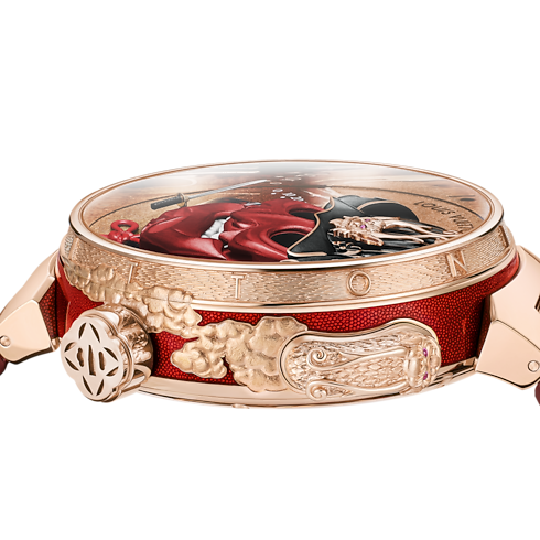 All Watches } Tambour Bushido Automata, Manual, 46.8 mm, Rose Gold | Louis Vuitton ® (Product zoom)