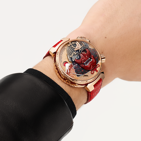 All Watches } Tambour Bushido Automata, Manual, 46.8 mm, Rose Gold | Louis Vuitton ® (Product zoom)