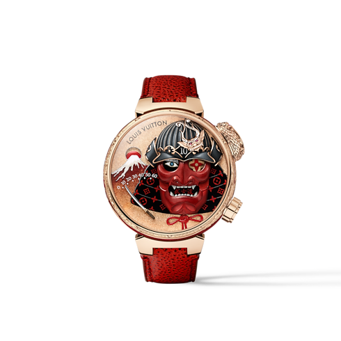 All Watches } Tambour Bushido Automata, Manual, 46.8 mm, Rose Gold | Louis Vuitton ® (Product zoom)