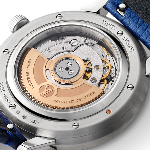 All Watches } Tambour Convergence, Automatic, 37mm, Platinum and diamonds | Louis Vuitton ® (Product zoom)