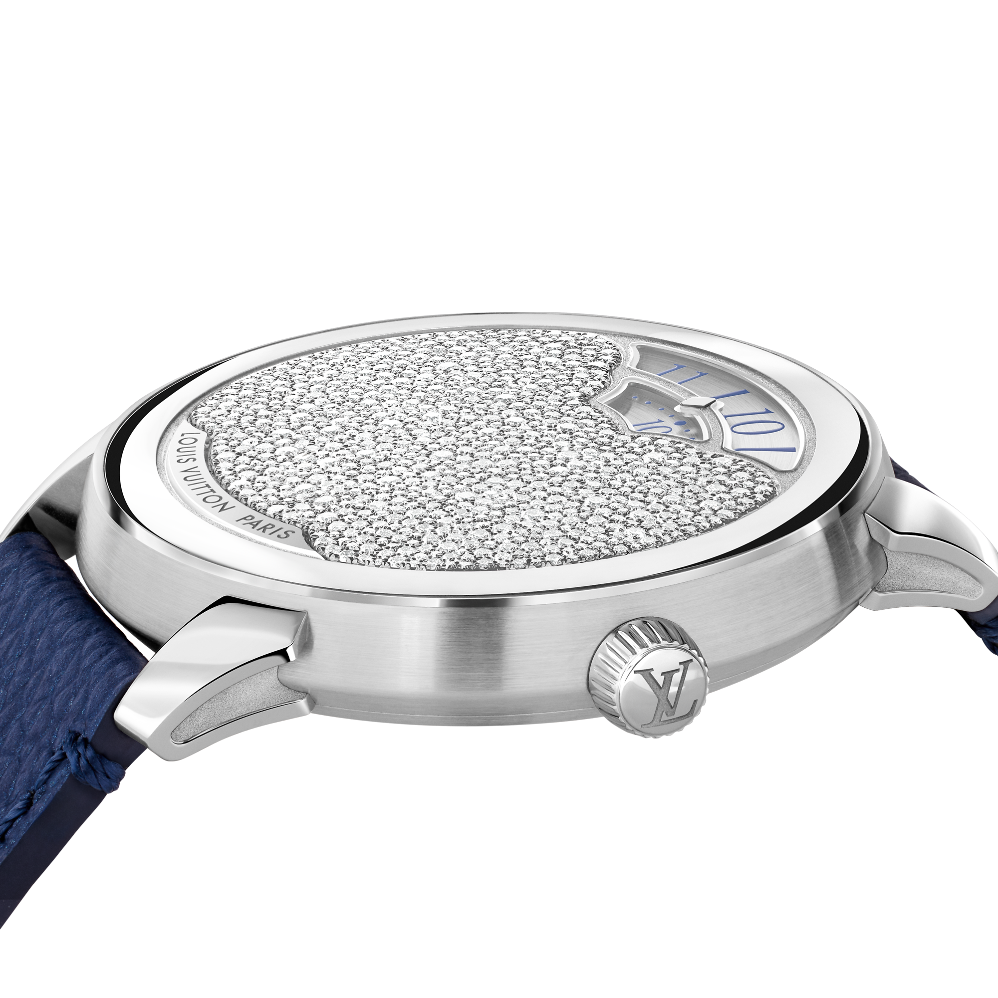 Tambour Convergence, Automatic, 37mm, Platinum and diamonds