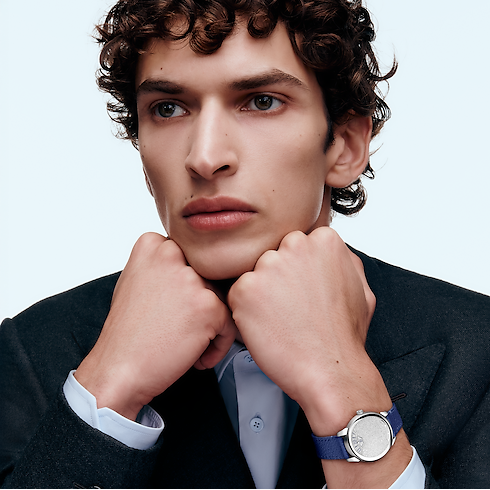 All Watches } Tambour Convergence, Automatic, 37mm, Platinum and diamonds | Louis Vuitton ® (Product zoom)