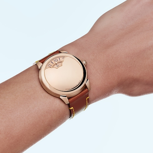 All Watches } Tambour Convergence, Automatic, 37mm, Rose Gold | Louis Vuitton ® (Product zoom)