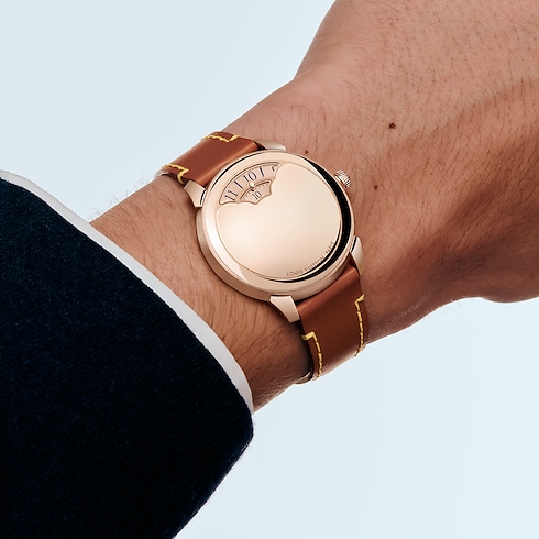 All Watches } Tambour Convergence, Automatic, 37mm, Rose Gold | Louis Vuitton ® (Product zoom)