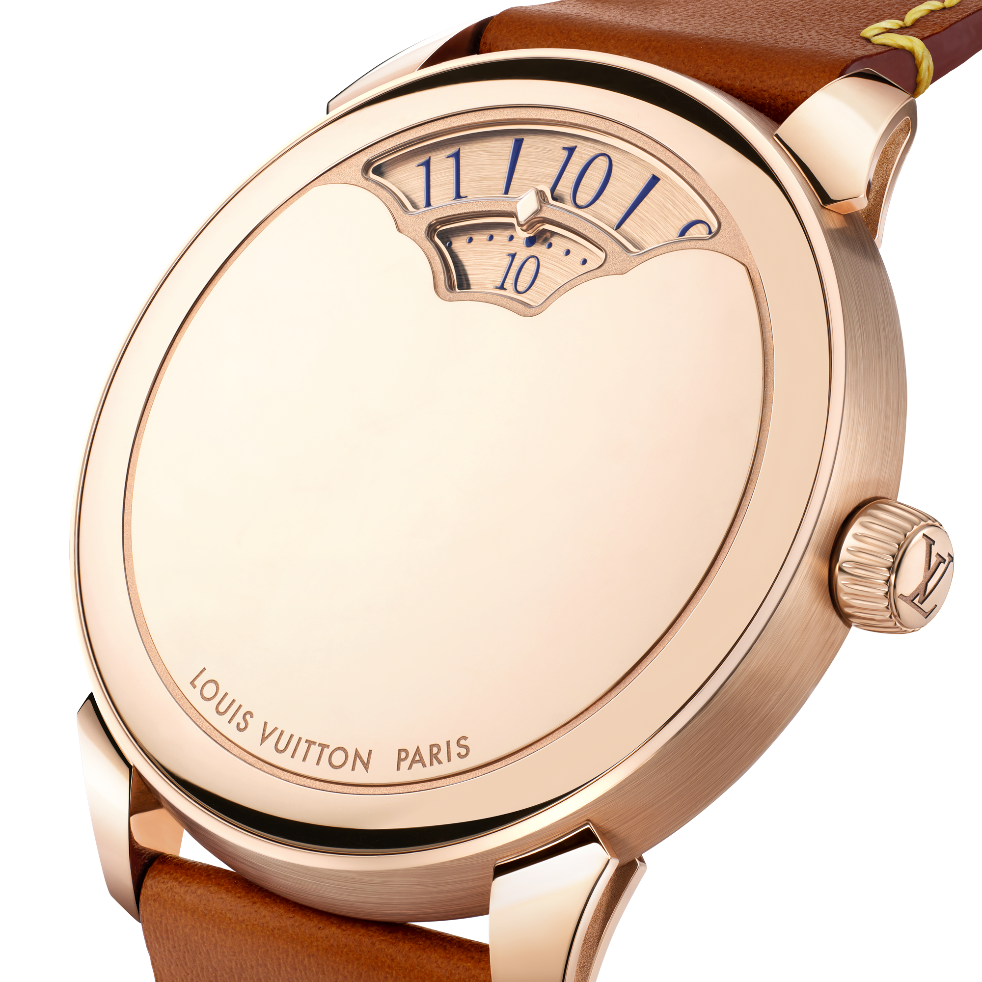  All Watches } Tambour Convergence, Automatic, 37mm, Rose Gold | Louis Vuitton ® (Product zoom)