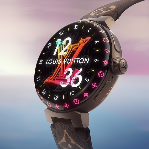 Tech Objects and Accessories Audio, Connected Watches and Accessories Tambour Horizon Light Up Connected Watch | Louis Vuitton ® (Product zoom)