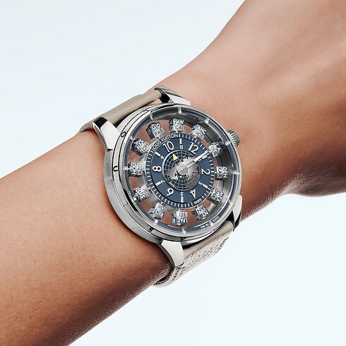 All Watches } Tambour Spin Time Air Antipode, Automatic, 42.5mm, White gold | Louis Vuitton ® (Product zoom)