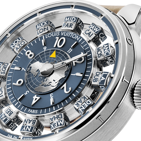 All Watches } Tambour Spin Time Air Antipode, Automatic, 42.5mm, White gold | Louis Vuitton ® (Product zoom)